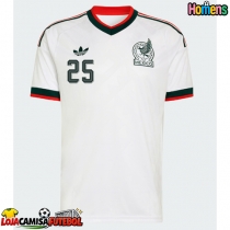 Camisa de Futebol México Roberto Alvarado #25 Equipamento Secundário Mundo 2026 Manga Curta